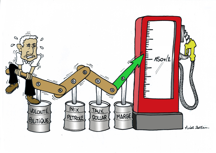 "Carburant : prix à la pompe" vu par Munoz "Carburant : prix à la pompe" vu par Munoz