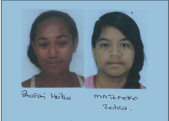 Deux jeunes filles disparues à Paea recherchées par la gendarmerie