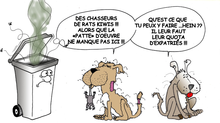 "Les chiens dératiseurs" par Munoz "Les chiens dératiseurs" par Munoz