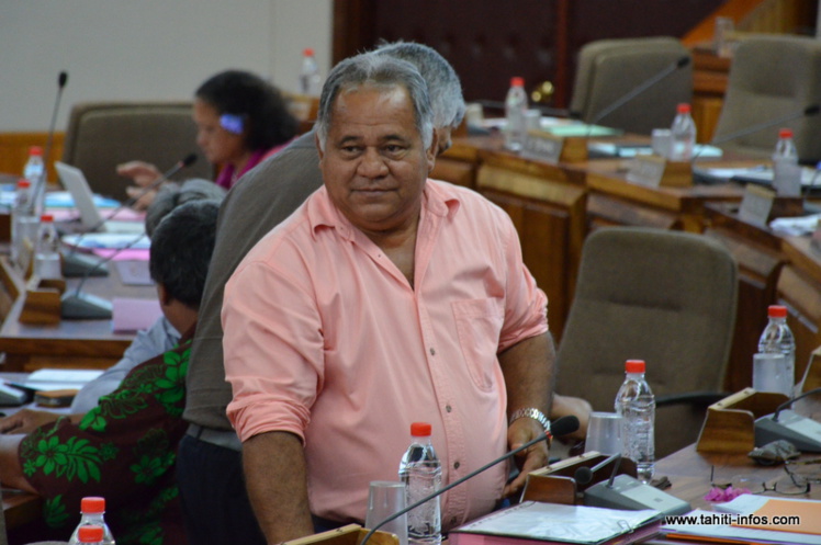 Rudolph Jordan, élu en mai 2013 sur la liste Tahoera'a Huiraatira dans la section des îles Sous-le-vent.
