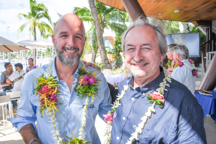 Jimmy Thillaye, directeur général d'OCEA, et Loïc Darcel, président d'Aqualter France. Jimmy Thillaye, directeur général d'OCEA, et Loïc Darcel, président d'Aqualter France.
