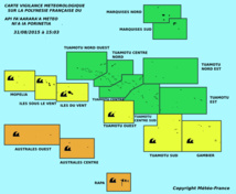 Une houle de 5 à 6 mètres prévue mardi et mercredi aux Australes