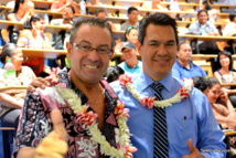 Jean-Paul Tuaiva et son invité le coach Jean-Luc Baillet Jean-Paul Tuaiva et son invité le coach Jean-Luc Baillet