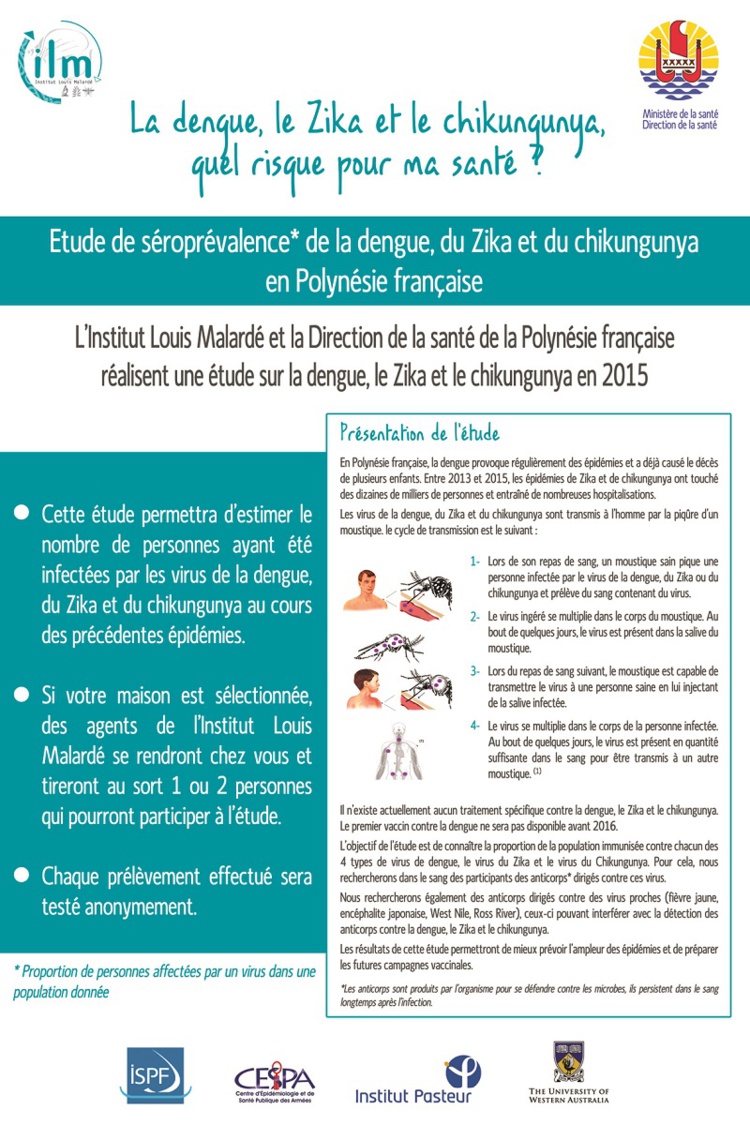 Dengue, zika, chikungunya : 700 Tahitiens vont être testés Dengue, zika, chikungunya : 700 Tahitiens vont être testés