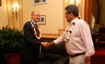 Le Président reçoit le nouvel administrateur d’Etat des Tuamotu Gambier