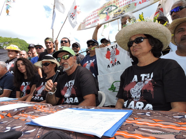 Le syndicat "No Te Aru Tai Mareva" ne veut plus discuter avec les ministres de l'équipement et de l'environnement. Ils veulent désormais, rencontrer le vice-président et le porte-parole du gouvernement.