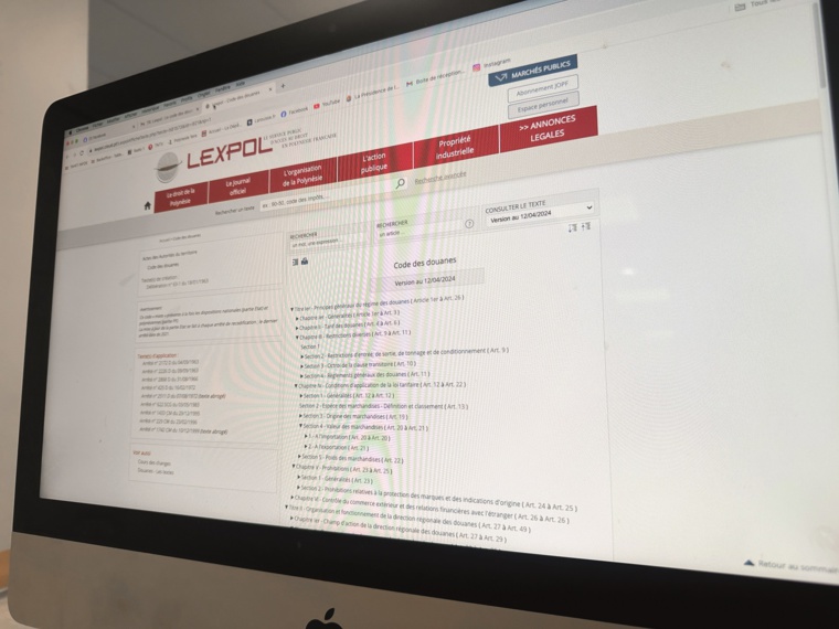 Le code des douanes disponible en ligne Le code des douanes disponible en ligne