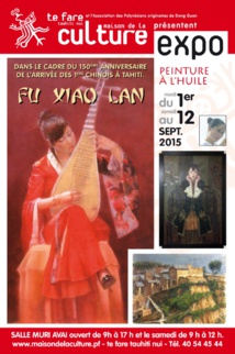 Cette semaine, l'artiste chinoise Fu Xiao Lan peint "en live" à la salle Muriavai