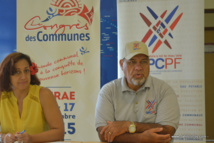 Ivana Surdacki, directrice générale adjointe du Syndicat pour la promotion des communes de Polynésie française avec Cyril Tetuanui, maire de Tumaraa et président du SPC.