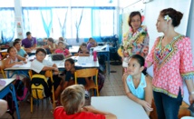 Nicole Sanquer-Fareata visite les écoles de la commune de Arue Nicole Sanquer-Fareata visite les écoles de la commune de Arue