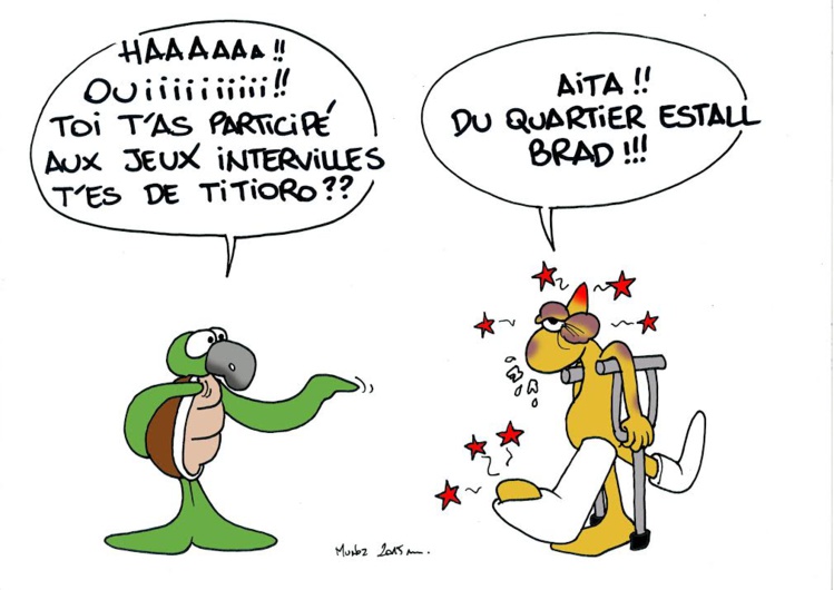 "Les jeux Intervilles" par Munoz "Les jeux Intervilles" par Munoz