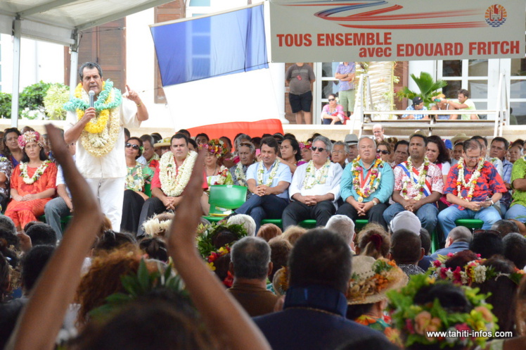 Plus de 2 000 personnes au rassemblement "Tous ensemble avec Edouard Fritch" Plus de 2 000 personnes au rassemblement "Tous ensemble avec Edouard Fritch"