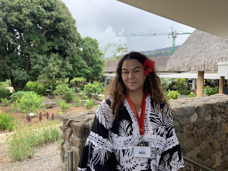 la directrice du musée de Tahiti et des îles, Hinanui Cauchois. la directrice du musée de Tahiti et des îles, Hinanui Cauchois.