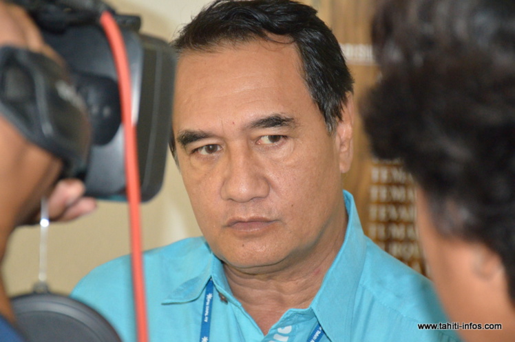 Antony Géros, président du groupe UPLD à l'assemblée.