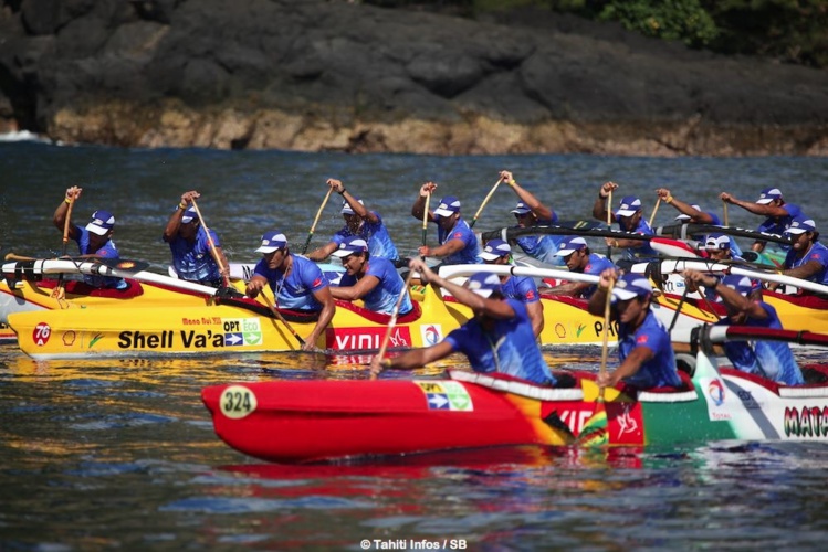 Matairea de Huahine à la lutte avec Shell Va'a Matairea de Huahine à la lutte avec Shell Va'a