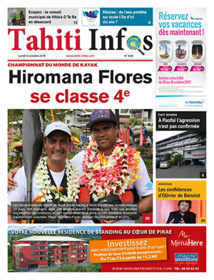 TAHITI INFOS N°509 du 5 octobre 2015 TAHITI INFOS N°509 du 5 octobre 2015