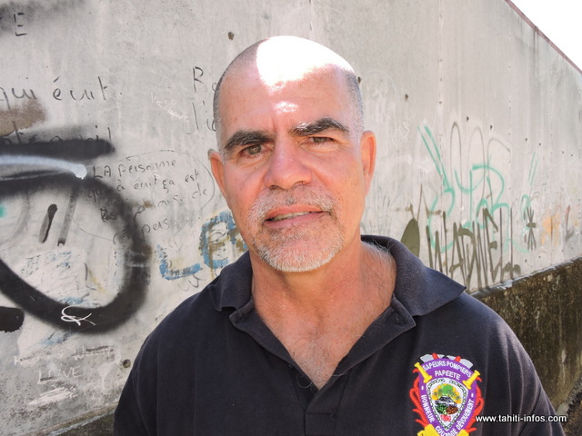 Sergio BORDES, chef de corps des sapeurs-pompiers de Papeete