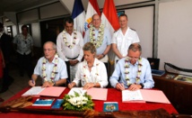 Le président Fritch accueille le Prince Albert de Monaco Le président Fritch accueille le Prince Albert de Monaco