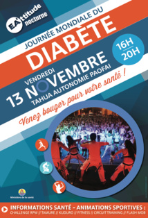 "Ea'ttitude Nocturne" : Journée mondiale du diabète à Paofai