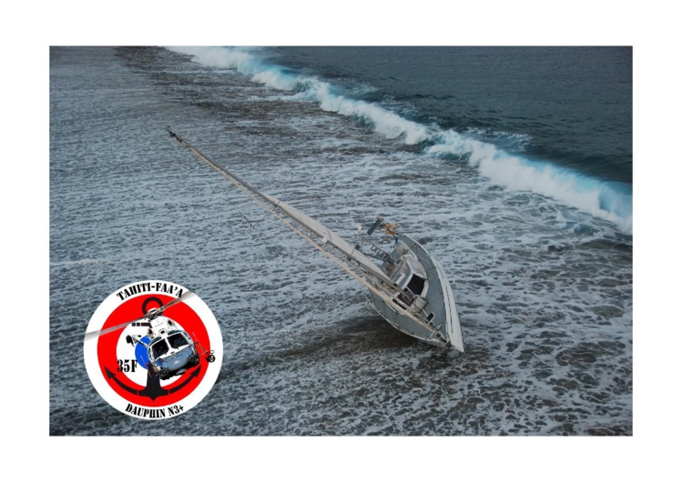 Un voilier s'échoue à Taha'a, un homme de 70 ans sauvé par hélitreuillage Un voilier s'échoue à Taha'a, un homme de 70 ans sauvé par hélitreuillage