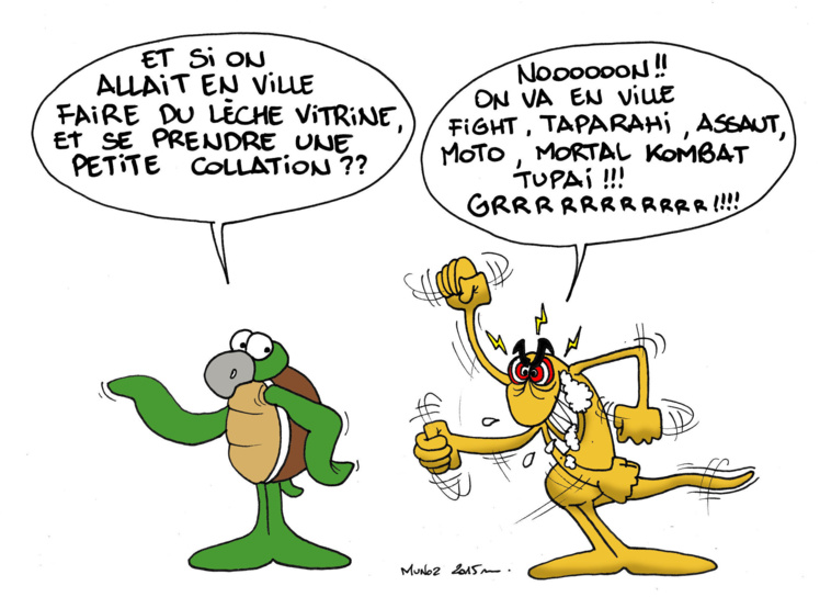 "Violences à Papeete" par Munoz