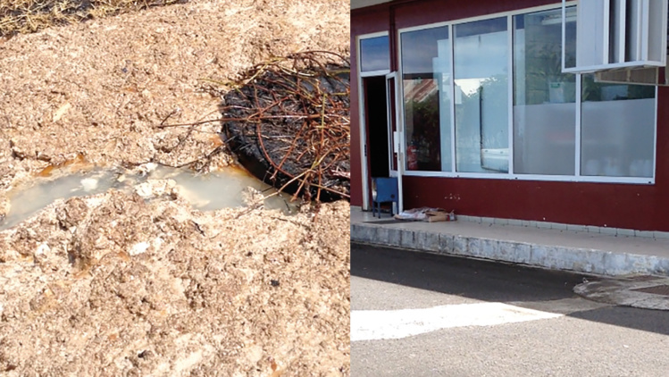 Une fosse à ciel ouvert dégage des odeurs nauséabondes, depuis l'an dernier Une fosse à ciel ouvert dégage des odeurs nauséabondes, depuis l'an dernier