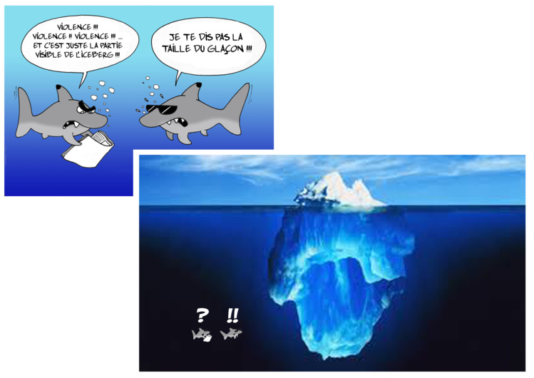 "La violence, gros problème" par Munoz