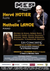 Hervé Hotier et Nathalie Lanoë : un duo flûte/piano pour deux concerts