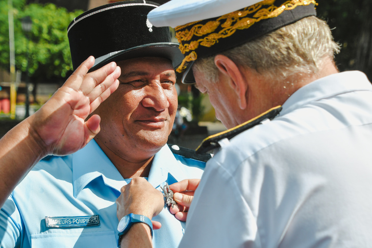 Les chefs de caserne à l'honneur lors de cette Sainte-Barbe 2024. Les chefs de caserne à l'honneur lors de cette Sainte-Barbe 2024.