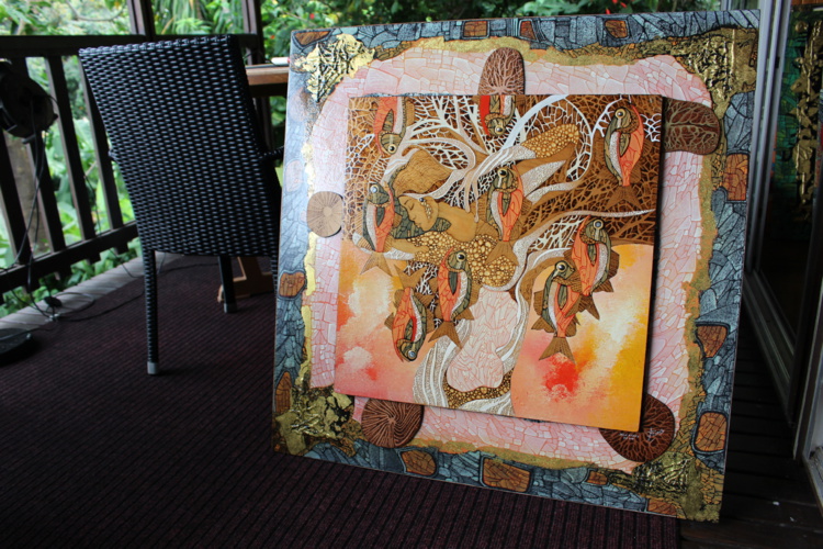 Les toiles de Bruno Curet se "confient sur l'oreiller"