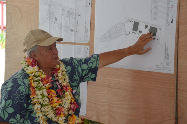 Tearii Taputuarai, dirigeant de la société Coco group Engineering, chargé de la maîtrise d'oeuvre du projet de ferme aquacole, pour le compte de la société Tahiti Nui Ocean Foods.