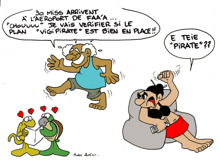 "Les Miss à Tahiti" par Munoz "Les Miss à Tahiti" par Munoz