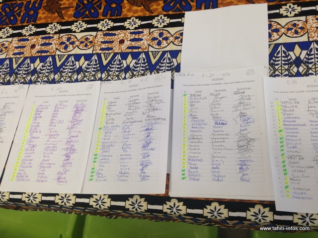 3 155 personnes de Papenoo auraient signé la pétition du collectif