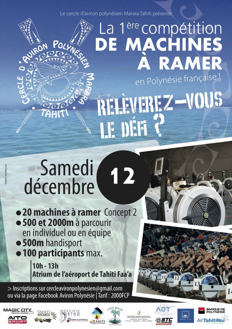 Aviron – Tahiti en comparaison avec le monde sur 2000m à la rame. Aviron – Tahiti en comparaison avec le monde sur 2000m à la rame.