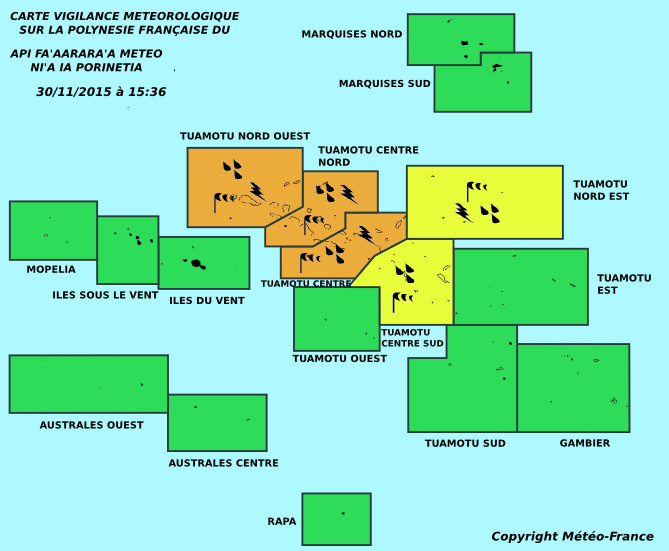 La dépression 04F "se dirige lentement vers les Tuamotu"