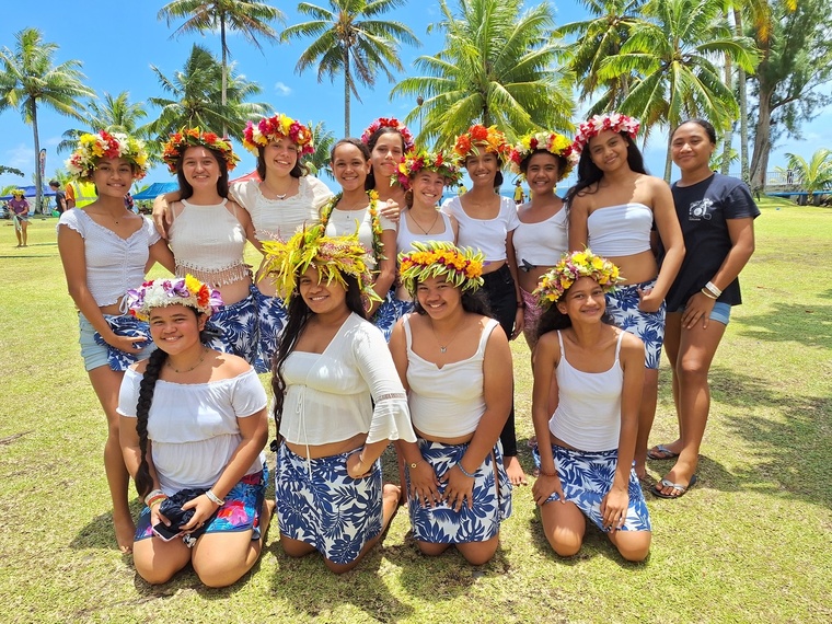 La relève du ‘ori Tahiti du collège de Taravao (Crédit : Anne-Charlotte Lehartel). La relève du ‘ori Tahiti du collège de Taravao (Crédit : Anne-Charlotte Lehartel).