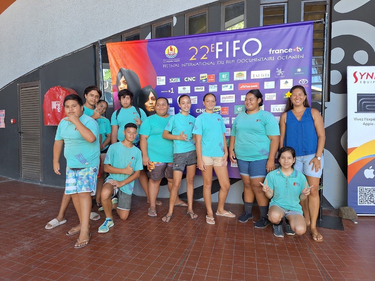 Des collégiens de Paea ont passé la matinée au Fifo.