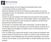 USA: le patron de Facebook s'élève contre le discours anti-musulmans