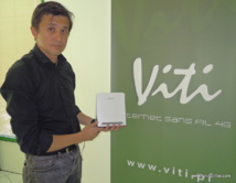 Quand le directeur commercial Raymond Colombier présentait le Modem Viti Quand le directeur commercial Raymond Colombier présentait le Modem Viti