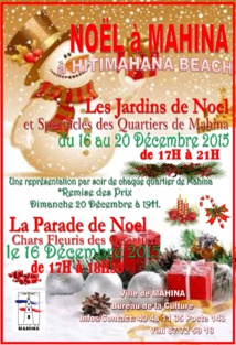 Mahina : La commune célèbre les festivités de noël à partir de demain