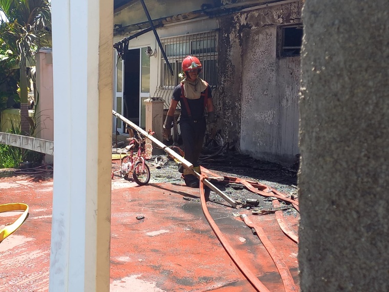 Un incendie endommage une maison de Pirae Un incendie endommage une maison de Pirae