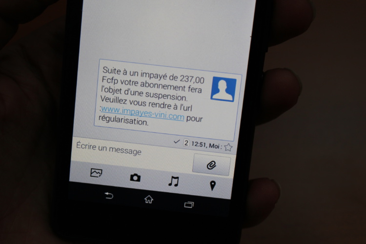 Attention ! Fraude par SMS