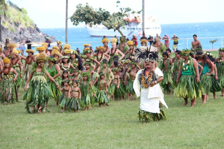 Hiva Oa en fête pour le festival des Marquises Hiva Oa en fête pour le festival des Marquises