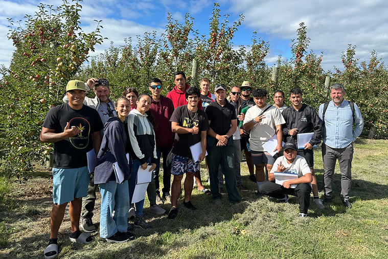 Les étudiants du lycée agricole en terre kiwi Les étudiants du lycée agricole en terre kiwi
