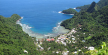Afono Bay in the American Samoa National Park. One of the many bays in the park...