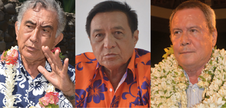Oscar Temaru, Michel Buillard et Rony Tumahai sont les trois maires polynésiens dont les déclarations d'intérêt ont été publiées fin décembre dernier sur la Haute autorité de la transparence de la vie publique.