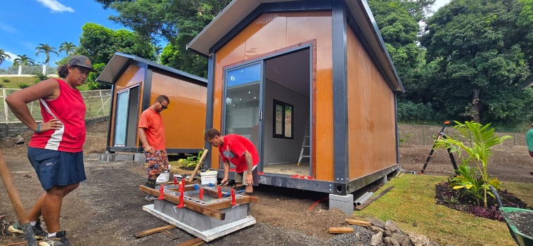 Des "fare solidaires" pour les stagiaires de l'accueil Te Vai-ete Des "fare solidaires" pour les stagiaires de l'accueil Te Vai-ete