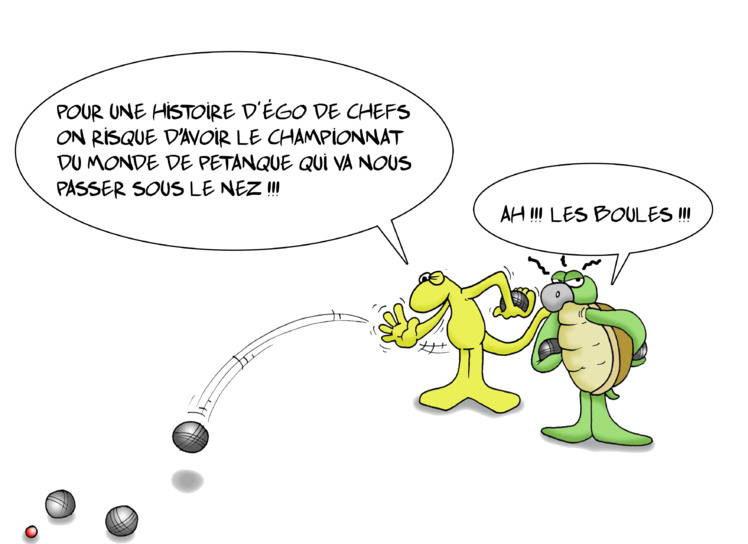 "Pétanque : La fédé a les boules" par Munoz "Pétanque : La fédé a les boules" par Munoz
