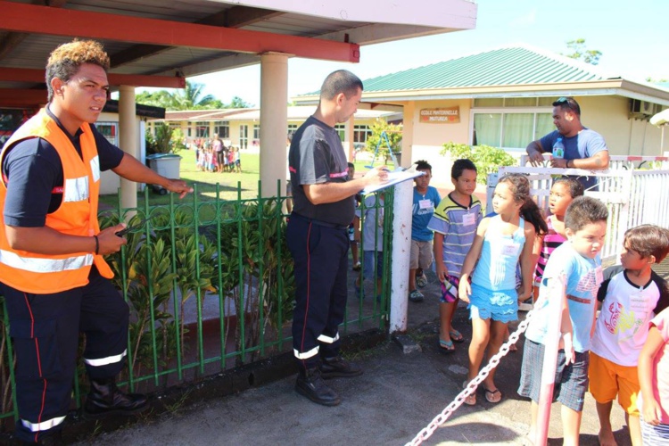 Un exercice coordonné par les sapeurs-pompiers de Teva i Uta Un exercice coordonné par les sapeurs-pompiers de Teva i Uta