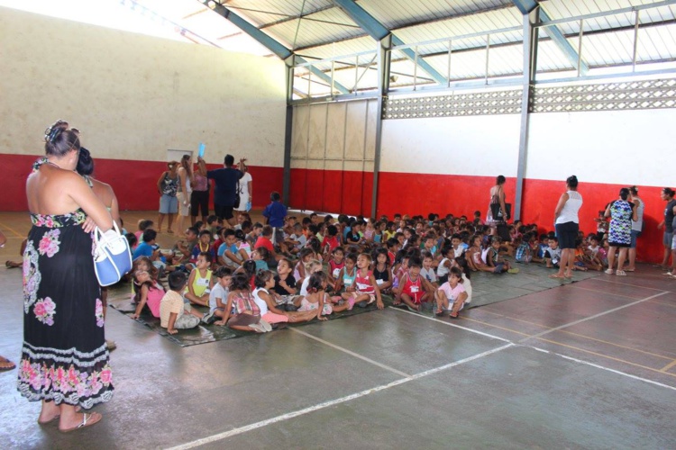 Sur Teva i Uta, les élèves seront redirigés dans la salle omnisports de Matairea